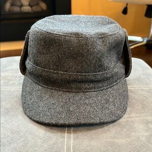 Sunday Afternoons Mountain Time Radar Gray Wool Cap with Ear Flaps Medium Unisex